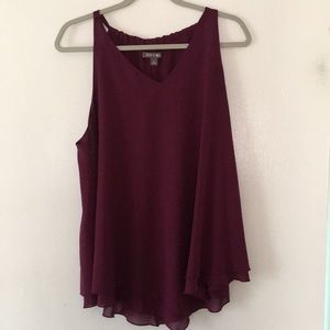 Wine dressy top